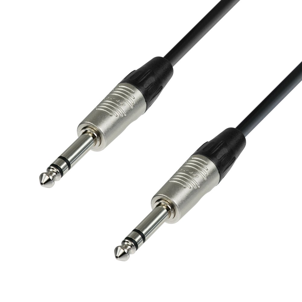 Adam Hall 4 Star Series 9m Rean 6.3mm Jack Stereo to 6.3mm Jack Stereo Microphone Cable