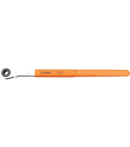 Lang Tools 6525 XL Ratcheting Side Terminal Battery Wrench, 5/16
