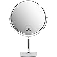 XXLarge Oversized 3X Weak Magnifying Mirror with Stand for Desk, Table, Retail Store Countertop, and Makeup Vanity - Double Sided 3X/1X Magnification - 17" Tall and 11" Wide