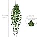 GTIDEA 6 Feet 2Pcs Artificial English Ivy Leaves Greenery Garland Fake Hanging Plants Faux Foliage Garden Wall Stairway Party Wedding Outside Decorations