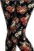VIV Collection Regular Size Printed Brushed Leggings (Volcanic Rose), One size