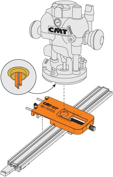 CMT PGD-1 Precision Router DADO for Professional CLAMP, Black - Image 4