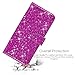 LK Galaxy S9 Plus Case,[Wrist Strap] Luxury Glitter Sparkle PU Leather Wallet Protective Case Cover with Card Slots and Stand for Samsung Galaxy S9 (Purple bling)