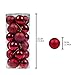 KI Store 24ct Christmas Ball Ornaments Shatterproof Christmas Decorations Tree Balls Small for Holiday Wedding Party Decoration, Tree Ornaments (2.36 inches, Red)