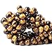 Qiwan 35PCS 10mm Natural Yellow Tiger Eye Gemtone Jewellery String, Round Loose Beads for DIY Jewelry Making, 1 String/15 Inches