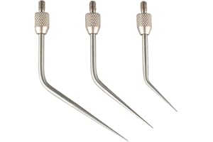 KBAOELE Needle Point Contact Points Set for Dial Digital Indicators Depth Gauge M2.5 Thread 45 Degree Angle（L30/L40/L50)