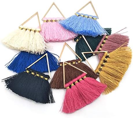 20Pcs Cotton Cord Handmade Tiny Soft Tassels Mini Tassels,Colorful Tassels, Earring Tassels Assorted Colors Randomly (17)