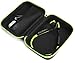 Protective case for Shokz openrun, openrun pro, openrun Mini, openmove, opencomm, Aftershokz Aeropex, OpenMove, Trekz, Trekz Mini, Trekz Air, Bluez 2, 2S; KSCAT (Black with Green Zip)