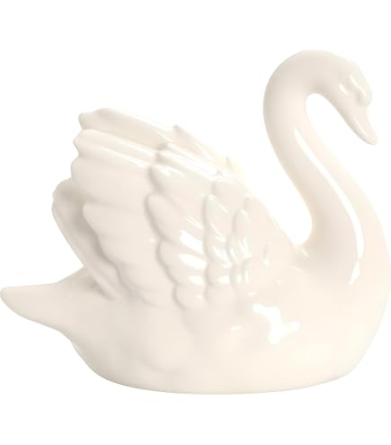Amazon.com: 10pcs Miniature Swan Figurines Black White Swan Model