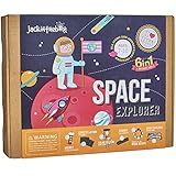 Space Themed Science Art Craft Toy for Boys and Girls | 6 Activities-in-1 Kit | Best Gift for kids Aged 6,7,8,9,10 years old | Includes beautiful DIY Solar System mobile kit, Rocket, and Boardgame