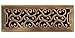 Accord AMFRABC412 Charleston Floor Register, 4-Inch x 12-Inch(Duct Opening Measurements), Antique Brass