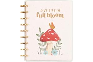 THE HAPPY PLANNER Happy Planner Disc-Bound 12-Month Planner, January 2024–December 2024 Daily, Weekly, Monthly Planner, Classic Size, Vertical Layout, Woodland Seasons Theme, 7 Inches by 9 3/4 Inches