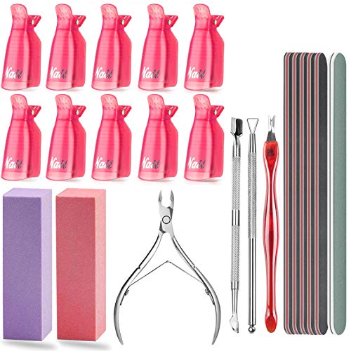 Nail Polish Remover Tool Kit Triangle Cuticle Peeler Scraper, Cuticle