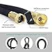 World Class Expandable Garden Hose 50 FT - Very Sturdy With Brass Fittings, High-Pressure Hose With No Kinks, This Expanding Flexible Black Water Hose Has a 9 Function Spray Nozzle And Storage Bag.