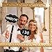 LUOEM 20PCS Chalkboard Sign Photo Booth Props DIY Funny Selfie Photo Props Cute Chalkboard Message Signs for Weddings Birthday Engagement Christmas Halloween Party Favors
