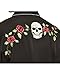 Scully Skull and Roses Embroidered Snap Front Shirt P771 BLK **, Black, XX-Large