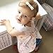 Miward Infant Baby Girl Outfit Wildflowers Cross Vest Ruffled Leaf Short Pants With Headband Clothing (Tag: 90/12-18 Months, White)
