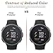 [3 Pack] Tempered Glass Screen Protector Compatible Polar Vantage V 2.5 Touchscreen Watch BECROWMUS Full Coverage 9H Hardness Anti-Scratch High Definition Film Gift Box Clear