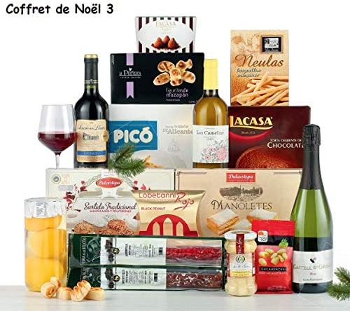 Christmas Gift Box Spanish Specialties turron, polvorones, Chorizo, Iberian Sausage 16 Items