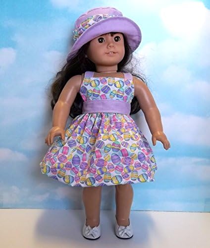 Easter Cutie Dress and Hat Set for 18 Inch Dolls