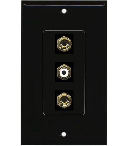 RiteAV 3-Gang Wall Plate - 15A Power Outlet With 3 HDMI Ports White