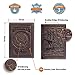 Villini US Passport Holder Cover - Case - Leather Passport Wallet - Organizer For Men Women - Travel Acessories (Brown Vintage)
