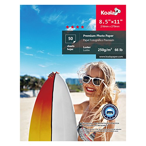 Koala Advanced Luster Photo Paper with Imported Raw Material,8.5x11 inch 50 Sheets, Compatible with All Inkjet Printer - Thumbnail 5