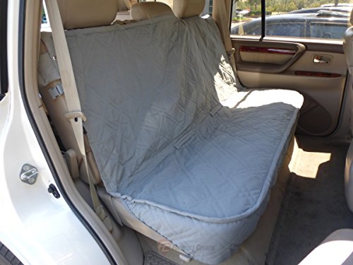 Deluxe Quilted and Padded Back Seat Bench cover with Non-Slip fabric in Seat area - One size fits all 56