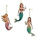 Kurt Adler 4-1/2-Inch Resin Mermaid Ornament, Set of 3