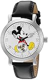 Disney Women's 'Mickey Mouse' Quartz Metal Watch, Color:Black (Model: W002751)