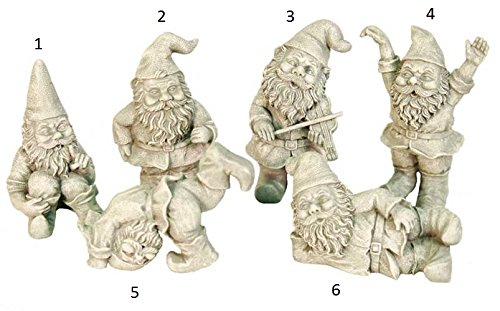 Echo Valley Gnome Figurine - One Gnome, Mini Enchanted Gardens (Gnome with Violin (#3))