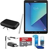 Samsung Galaxy Tab S3 9.7 Inch Tablet with S Pen - Silver - 64GB Accessory Bundle includes 64GB Ultra MicroSDXC UHS-I Memory Card, Case with Zipper, Stylus, USB-C Adapter, Screen Cleaner and Earbuds