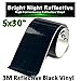 Bright Night Reflective 3M Motorcycle Helmet Safety Tape Decal Sticker Kit DYI (Black, 5x30) primary