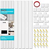 Cord Concealer On-Wall Cable Management Channel, Mini Cable Cover Wire Hider Raceway Kit to Hide Cable, Speaker Wire, TV Cable, Floor Lamp Cord, 10 X L15” W0.78” H 0.39”