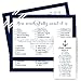 Paper Clever Party Nautical Baby Shower Candy Game Pack (25 Cards) - Guess The Stages of Pregnancy and Parenthood – Funny How Sweet - Whale Sprinkle Activity – Oh Boy Anchors Away - Navy Blue