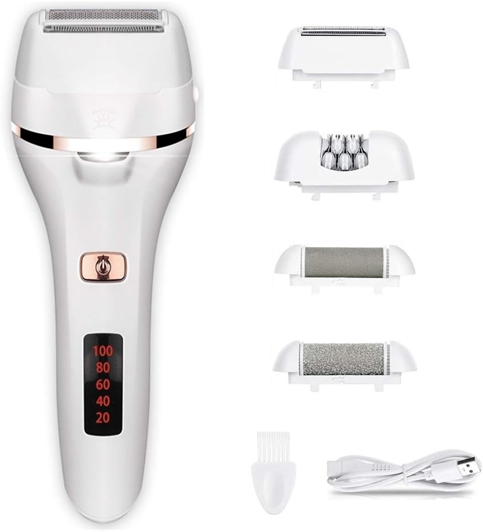 Electric Lady Shaver, Vikano Wet & Dry Rechargeable Cordless Painless
