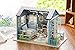 Flever Dollhouse Miniature DIY House Kit Creative Room with Furniture for Romantic Gift (Forest Time Plus Dust Proof Cover)
