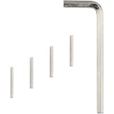 YHXiXi 5IN1 Spring Hinge Tension Pin Replacement Kit for Adjust Self Closing Door Hinges Garage Door Closer (1 x Hex Hinge + 4 x Self-Closing Spring Hinges)