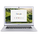 Acer Chromebook 14, Aluminum, 14-inch Full HD, Intel Celeron Quad-Core N3160, 4GB LPDDR3, 32GB, Chrome, CB3-431-C5FM