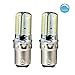 LJY 2Pcs Pack Ba15d 4W Dimmable 80-LED Daylight White Light Bulbs, 6000-6500K, 300-320LM, 110V AC