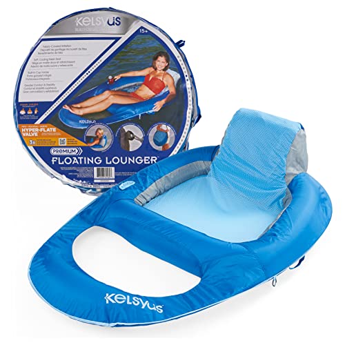 Kelsyus Premium Floating Lounger with Fast Inflation, Inflatable