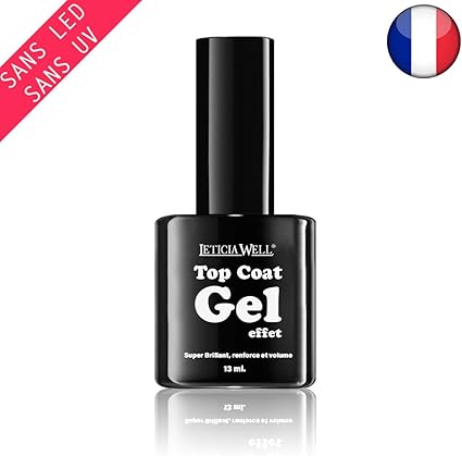 Vernis à Ongles Top Coat Gel Effet 3d Sans Lampe Uv Ou Led 123 Cosmé