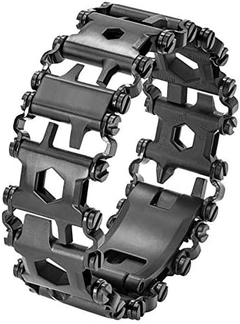 CAR SHUN Multi Tool Bracelet,Travel Wearable Multitool 29In1 Outdoor Bracelet Wrench,LETIN Wearable Tread Multifunctional 29 IN 1 Bracelet Screwdriver Tool,Black