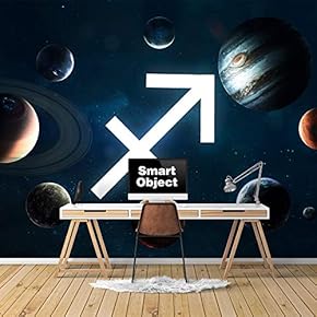 Wall Murals for Bedroom Great Universe Giant Planets Removable Wallpaper Peel and Stick Wall Stickers - 66x96 inches