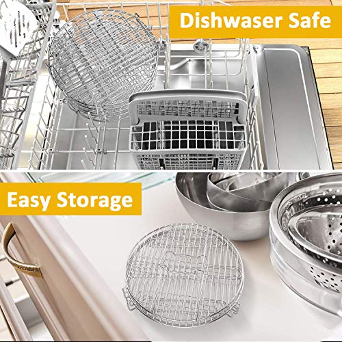 Aiduy Dehydrator Stand Accessories for Ninja Foodi 6.5 qt & 8 qt, Food Grade Stainless Steel Dehydrator Rack Compatible with Ninja Foodi Pressure Cooker and Air Fryer 6.5 and 8 Quart