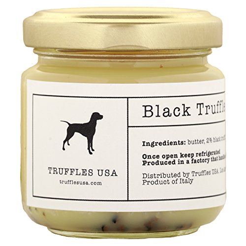 TRUFFLES USA Black Truffle Butter 2.82 oz Jar Imported from Italy