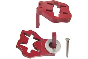 DORIGHARY T-Post Gate Hinge Pins - Heavy Duty Gate Hanger, Hang a gate of Any Farm or Garden from a Metal T Post, Steel Gate Hinges Target Hanger, Easy to Install