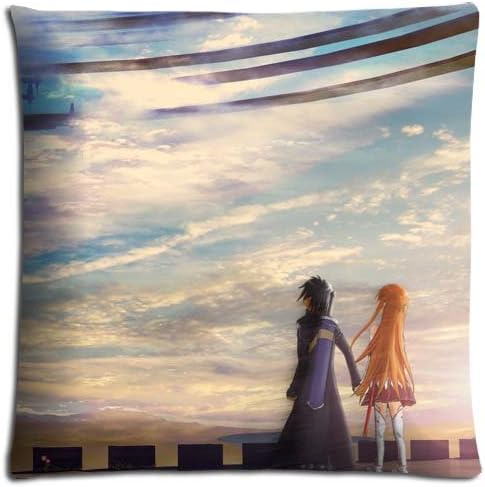 Body pillow Cases Zippered Cotton + Polyester Stain Resistant Super-soft Sword Art Online 16x16 inch 40x40 cm