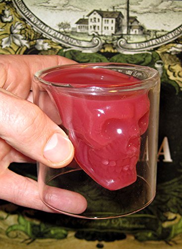Scary Skull Design Absinthe Set | 2x Absinthe Skull Glasses | 2x Absinthe Spoons | 1x Sugar Cubes