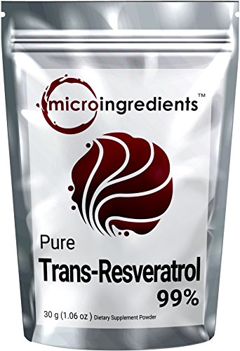 Micro Ingredients Pure Trans Resveratrol Powder - Powerful Antioxidant for Heart & Skin (30g / 1.06 oz) Micro Ingredients Pure Trans Resveratrol Powder - Powerful Antioxidant for Heart & Skin (30g / 1.06 oz)